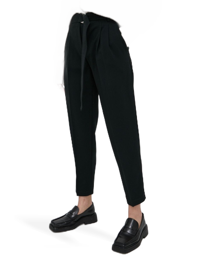 Hlače BOSS High Waist Pants Črna | 50438985
