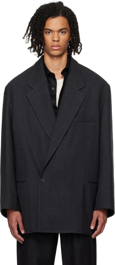 Plašči LEMAIRE Short Maxi Double Breasted Coat Črna | CO1069 LF1302, 0