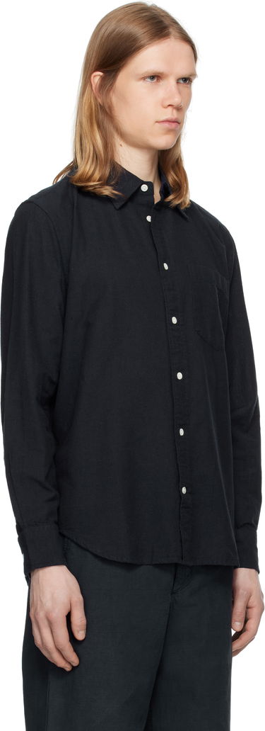 Srajce NORSE PROJECTS Norse Projects Algot Relaxed Cotton Linen Shirt Črna | N40-0832, 1