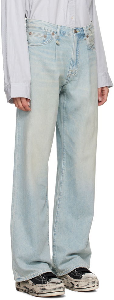 Kavbojke R13 R13 Damon Pleated Wide Leg Jeans Modra | R13W3147-D897A, 1