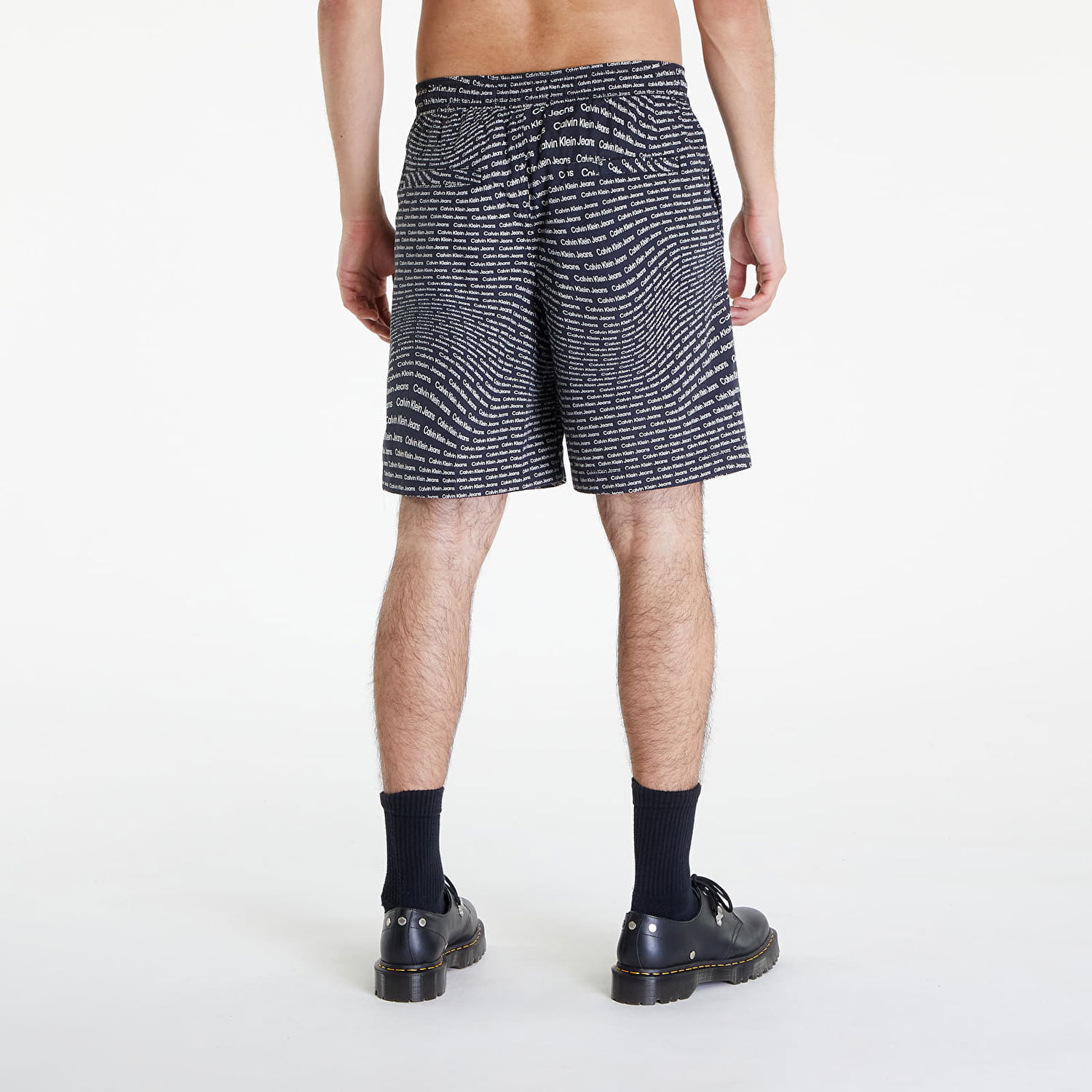 Kratke hlače CALVIN KLEIN Aop Shorts Black Črna | J30J325473 0GP, 1