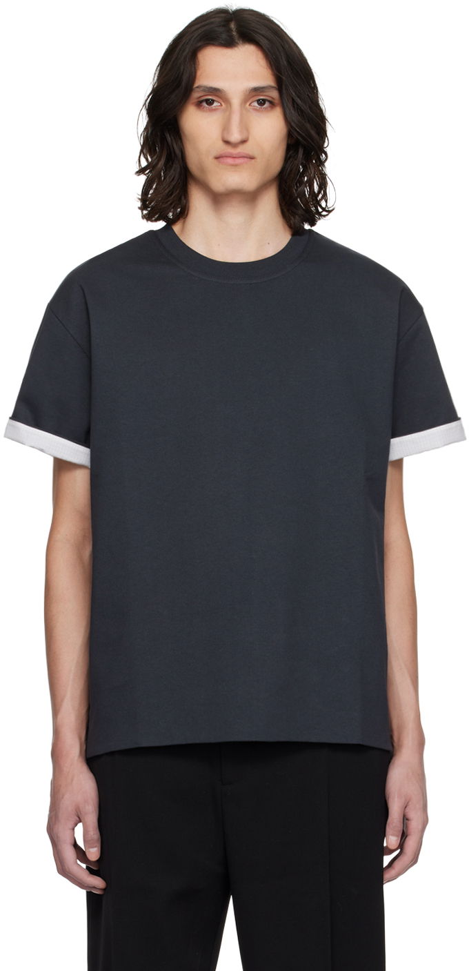Majica Bottega Veneta Double Layer T-Shirt Siva | 754683V41U0