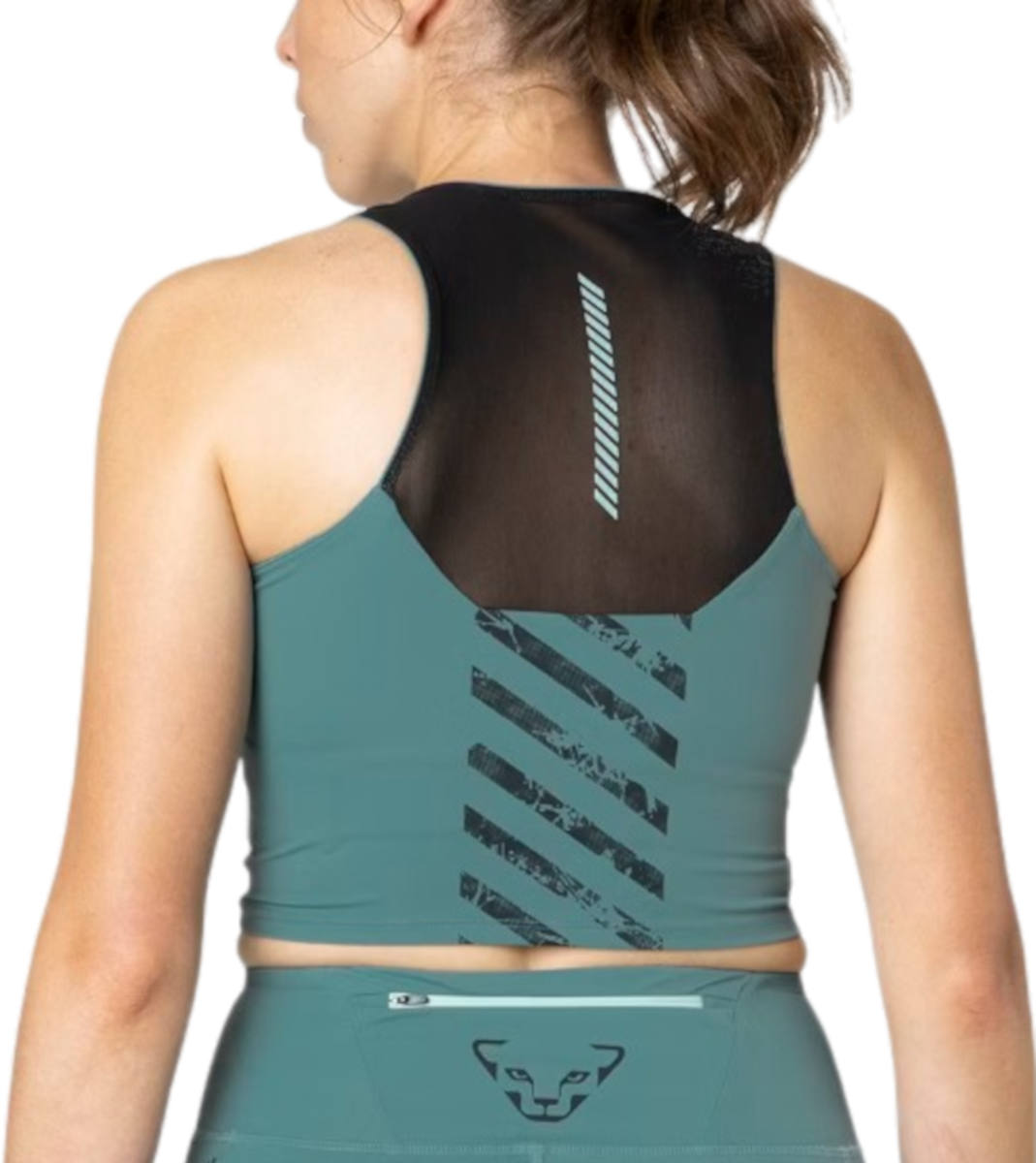 Majica brez rokavov Dynafit Dynafit Trail Crop Top Zelena | 08-0000071903-3091, 1