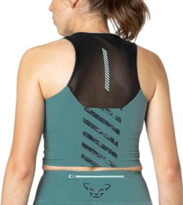 Majica brez rokavov Dynafit Dynafit Trail Crop Top Zelena | 08-0000071903-3091, 1