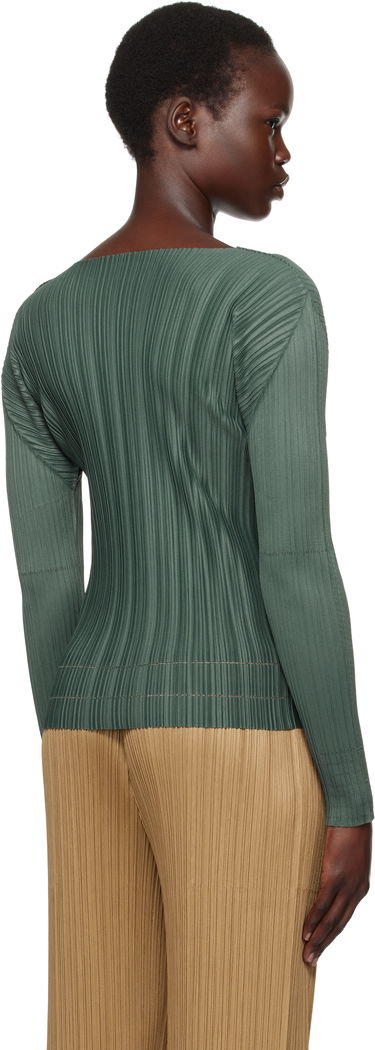 Pleteni pulover Pleats Please Issey Miyake Issey Miyake Pleats Please Soft Pleats Top Zelena | PP48JK932, 2