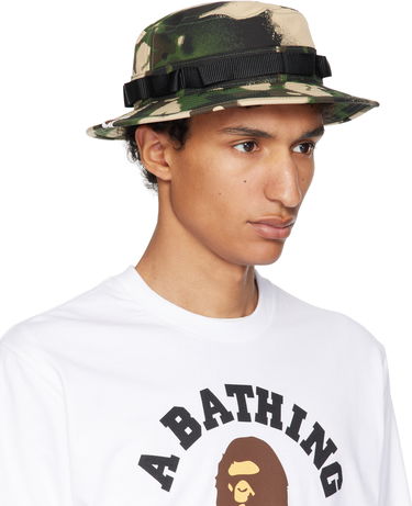Klobuk BAPE A Bathing Ape Map Camo Military Bucket Hat Večbarvna | 001HTL301003M, 3