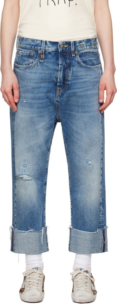Kavbojke R13 R13 Tailored Drop Cropped Jeans Modra | R13W6452-D283C, 0