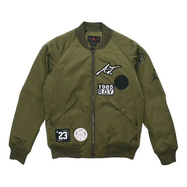 Bomber jakna Jordan Jordan MA-1 Patch Logo Bomber Jacket Zelena | CK1358-395