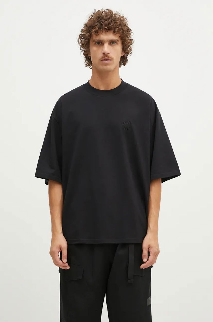 Majica 1017 ALYX 9SM Oversized Crewneck Tee with Application Črna | AAMTS0486FA01