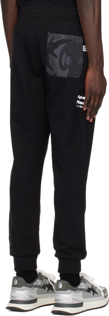 Trenirka AAPE by A Bathing Ape AAPE by A Bathing Ape Main Sweatpants Črna | AAPPTMB637XXNBKX, 2