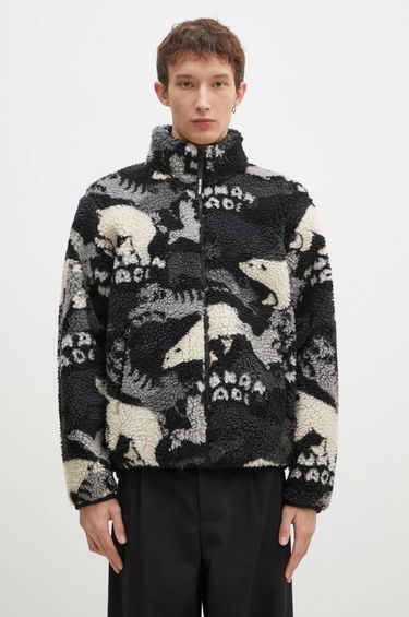 Pulover Human Made Animal Print Fleece Jacket Črna | HM28JK038, 0