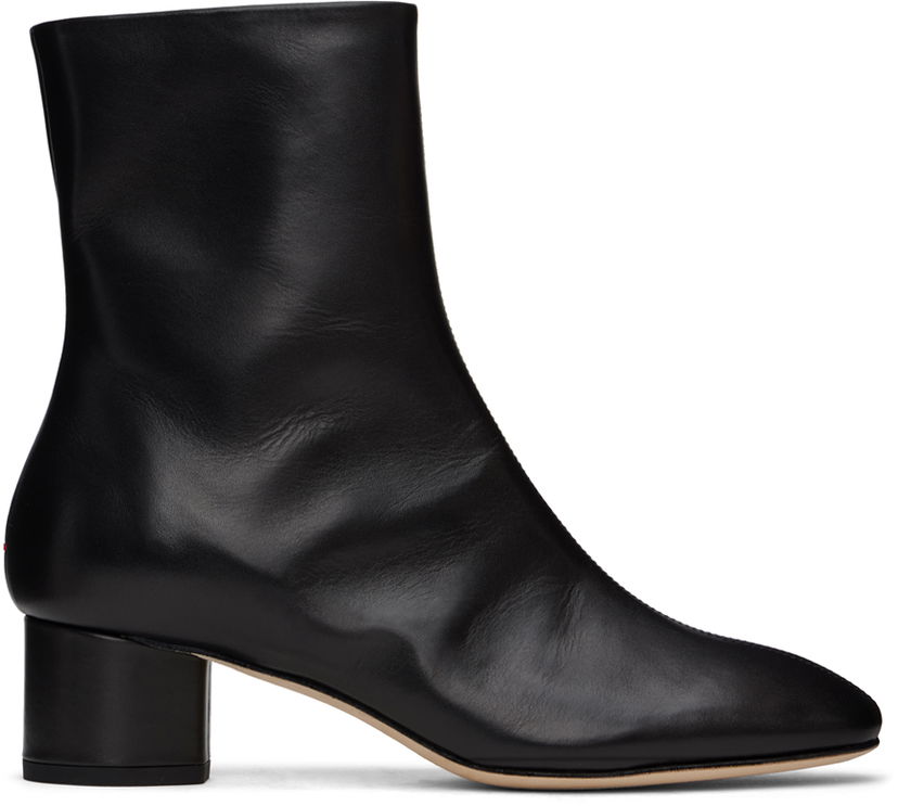 Oblačila Aeyde Aeyde Allegra Leather Ankle Boots Črna | A11-AB-ALLD55BL-223-800-046
