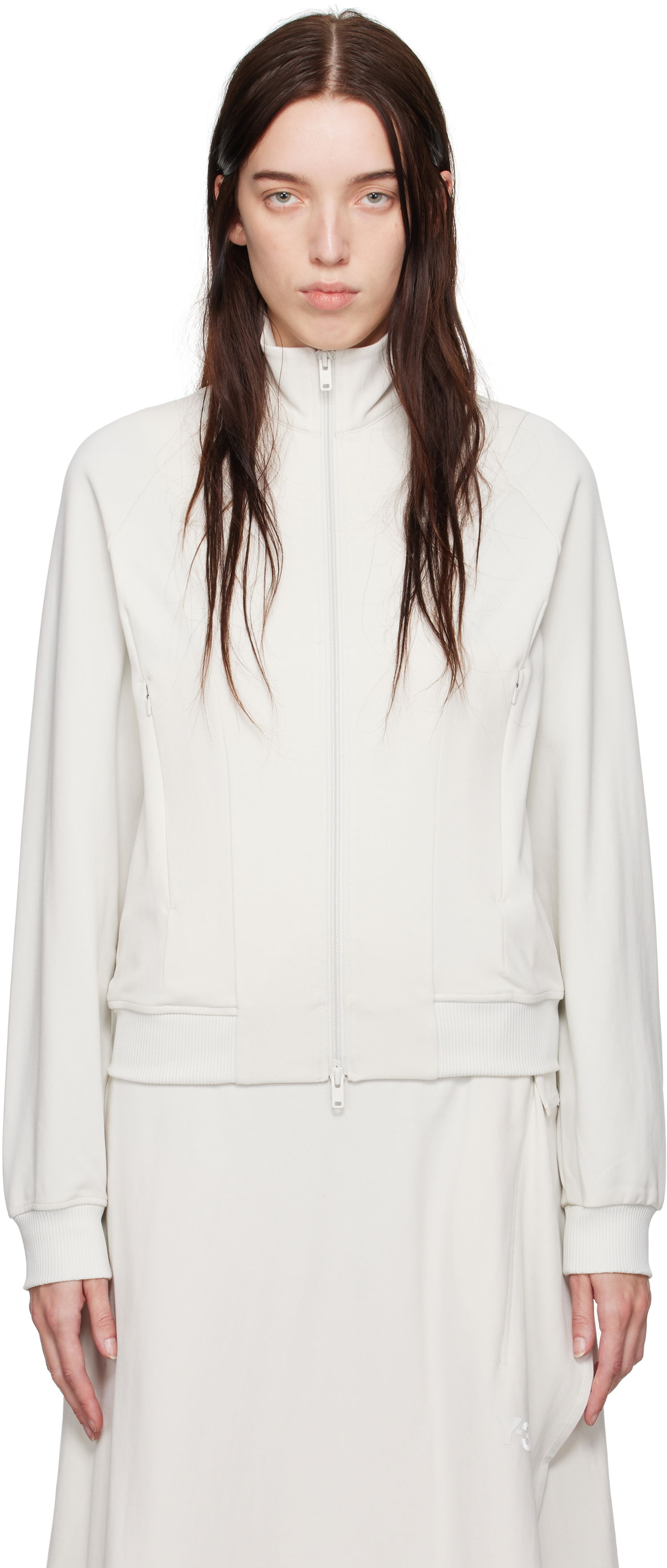 Pulover Y-3 Track Jacket Bela | JE3442, 0