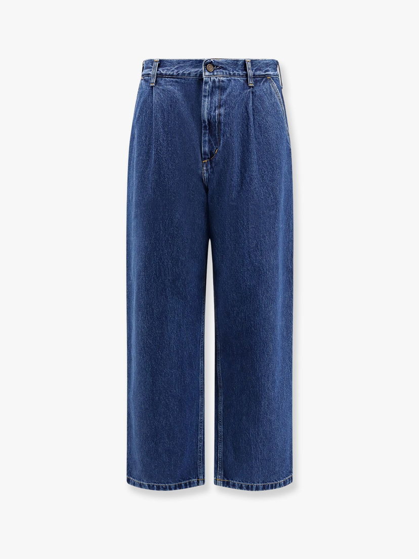 Kavbojke Carhartt WIP Straight Fit Pleated Jeans Modra | I0347320106