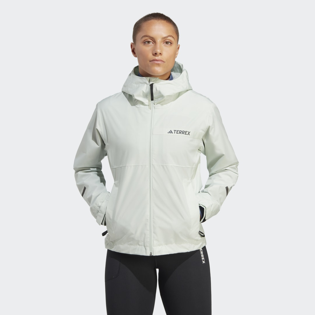 Vetrovka adidas Performance Terrex Multi RAIN.RDY 2-Layer Rain Jacket Zelena | HN5478, 0