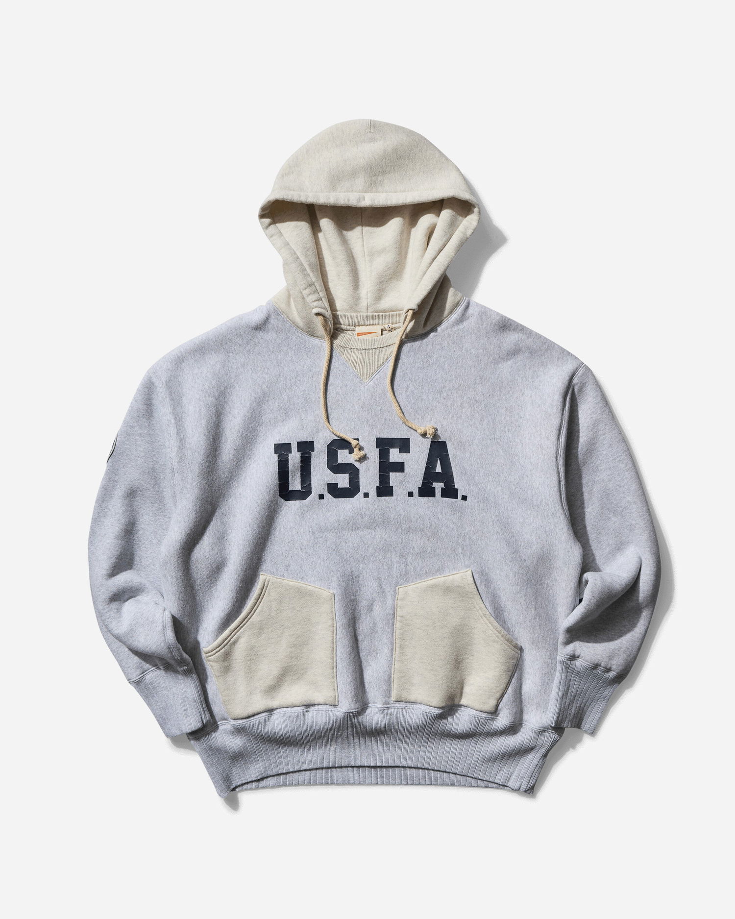 Pulover Champion Hoodie Oatmeal / Heather Grey Siva | 220655 EM004, 0