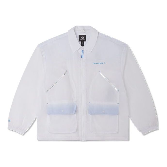 Vetrovka Converse Lightweight Packable Jacket Bela | 10025870-A01