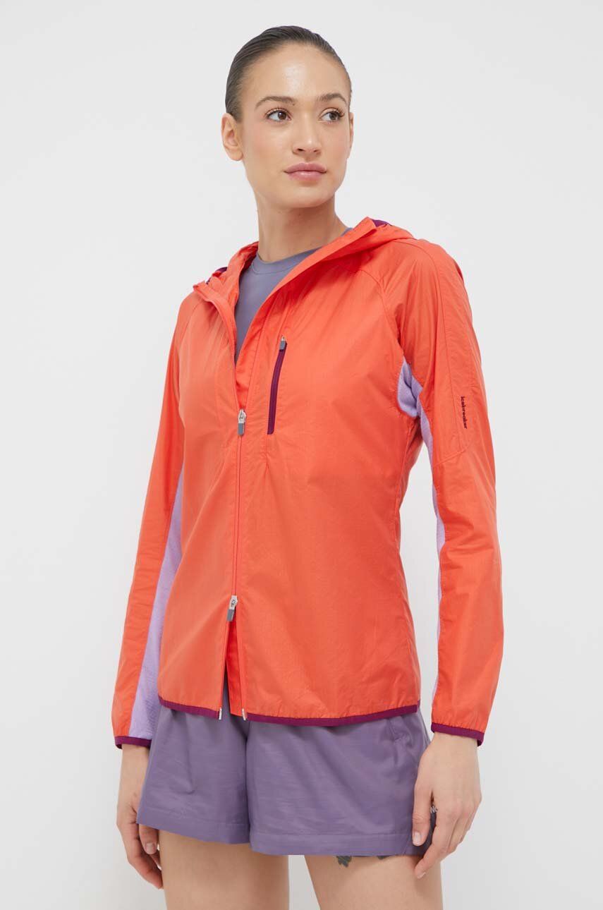 Vetrovka Icebreaker Shell+ Hooded Jacket Oranžna | IB0A56OC8241, 0