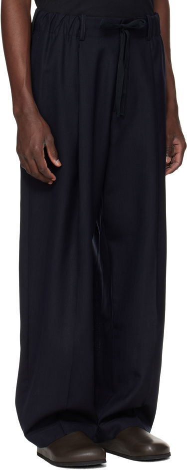 Hlače Studio Nicholson Studio Nicholson Noam Pleated Trousers Mornarica | NOAM SNM - 1186, 4