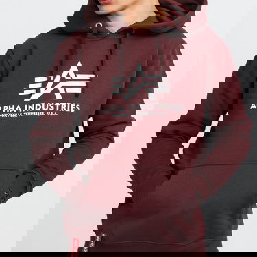 Pulover Alpha Industries Basic Hoody Bordo | 178312 21, 3