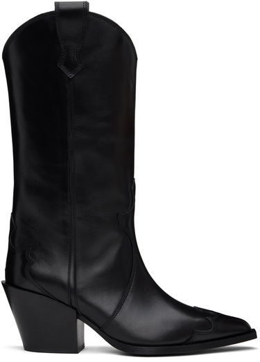 Oblačila Aeyde Aeyde Ariel Western Boots Črna | A11-AB-TBUP75CH-222-800-001, 0