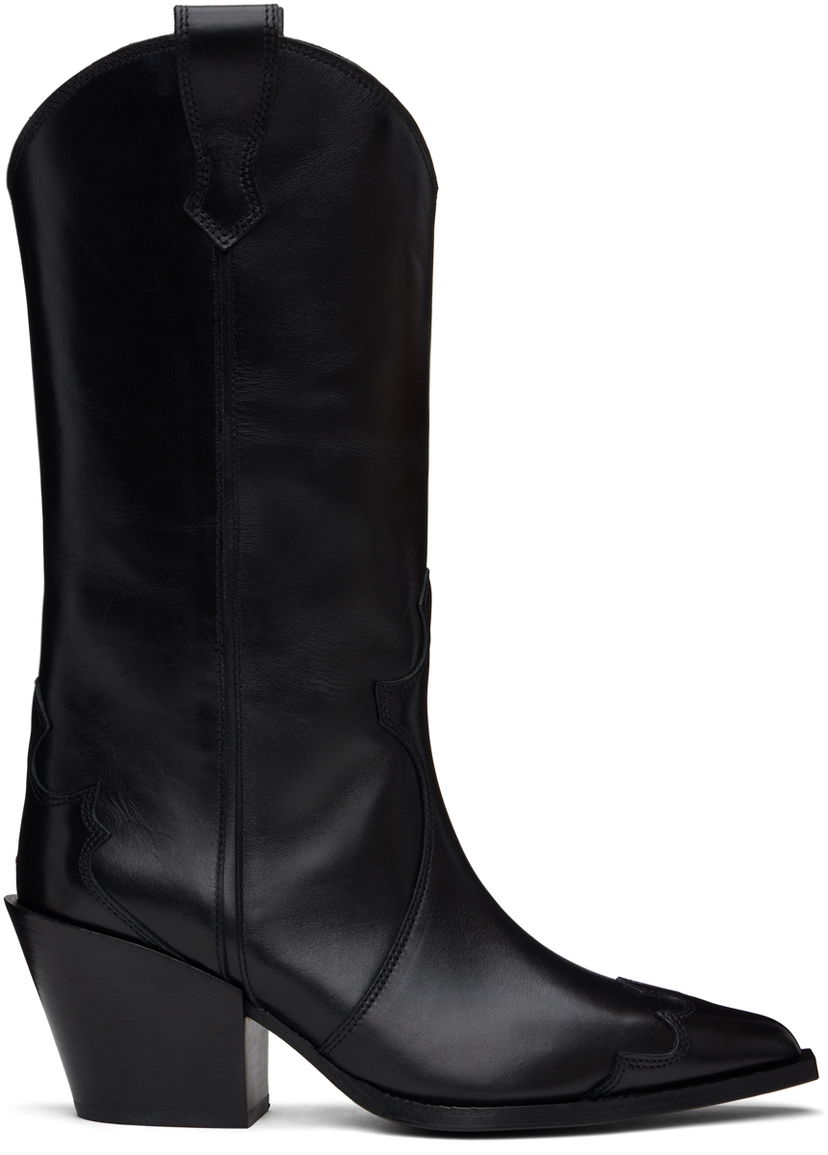 Oblačila Aeyde Aeyde Ariel Western Boots Črna | A11-AB-TBUP75CH-222-800-001