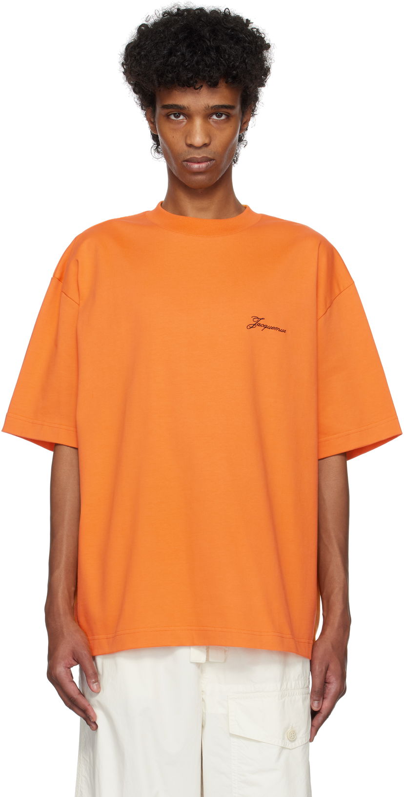 Majica Jacquemus Jacquemus 'The Haltères' T-Shirt Oranžna | 25E255JS322-2466