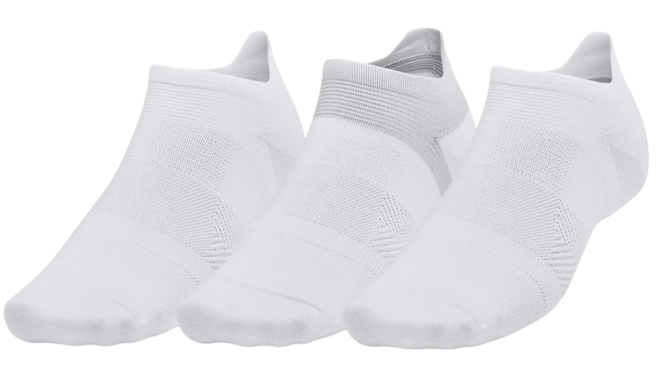 Nogavice Under Armour UA AD Run Lite No-Show Running Socks (3 Pairs) Bela | 1386237-100, 0