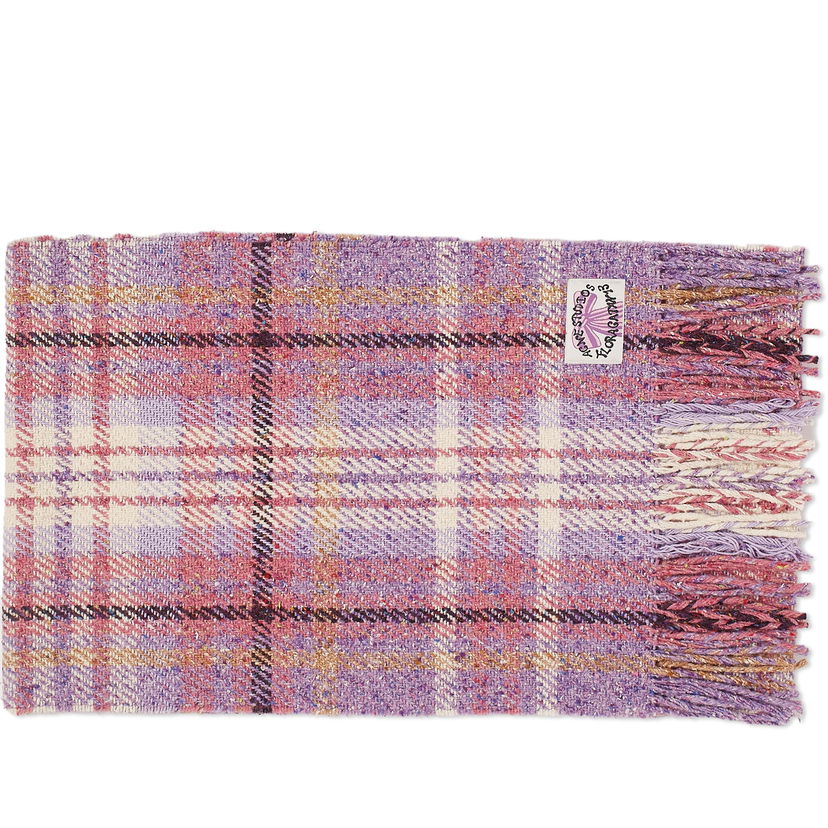 Šala Acne Studios Volano Check Scarf Lila | CA0325-ADE