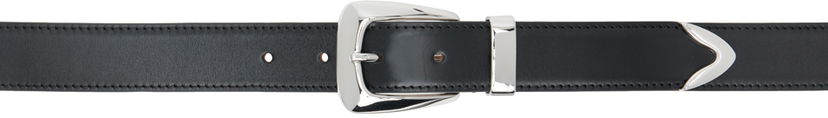 Pasovi Khaite The Benny Black Leather Belt Črna | 10012-763