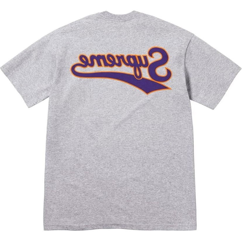 Majica Supreme Backwards Logo Graphic T-Shirt Siva | SUP-SS24-296
