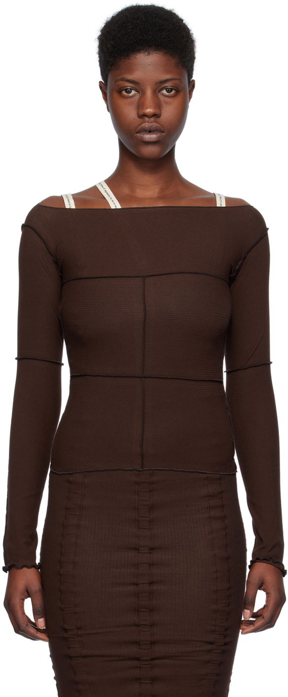 Majica Baserange Cinder Long Sleeve Top Rjava | TOCL-RB-SP24, 0