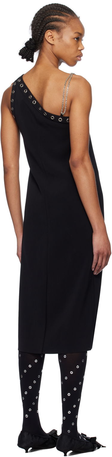 Obleke We11done We11done Unbalanced Midi Dress Črna | WD-OP0-25-130-W-BK, 2