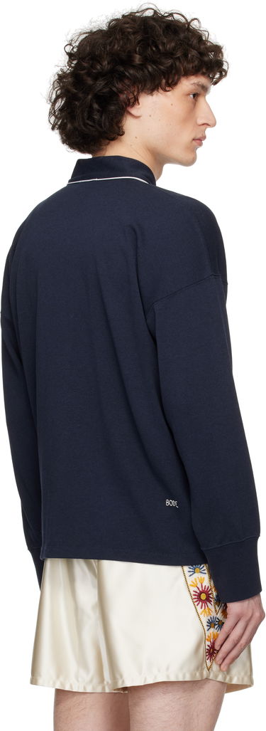 Pleteni pulover Bode Bode Uniform Cardigan Mornarica | MRS25CS033, 2