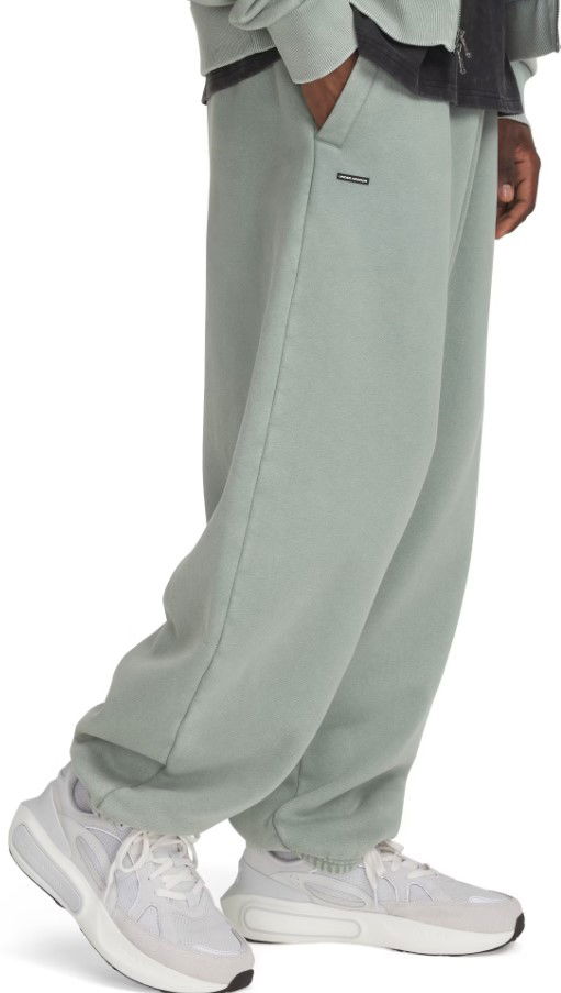 Trenirka Under Armour Icon HWT Flc Wash OS Pants Zelena | 1386554-348