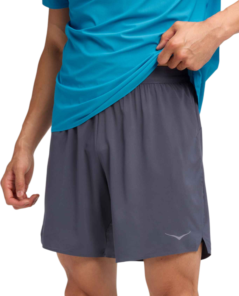 Kratke hlače Hoka One One Hoka Glide 7" 2-in-1 Shorts Siva | 1176972-clgy