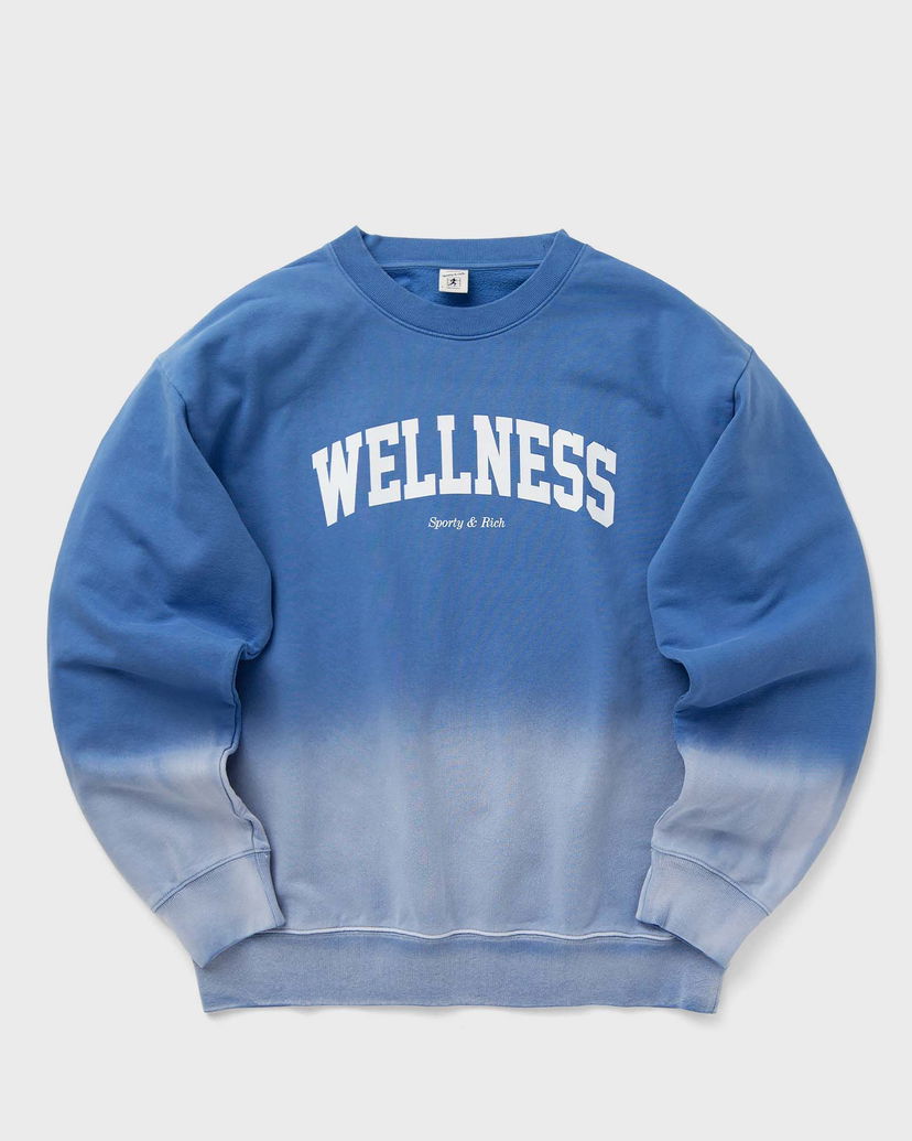 Pulover Sporty & Rich Wellness Ivy Dip Dye Crewneck Sweatshirt Modra | WS067S413WB