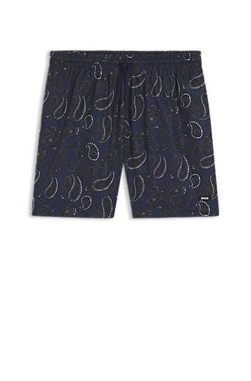 Kratke hlače BOSS Paisley Print Swim Shorts Mornarica | 50544547