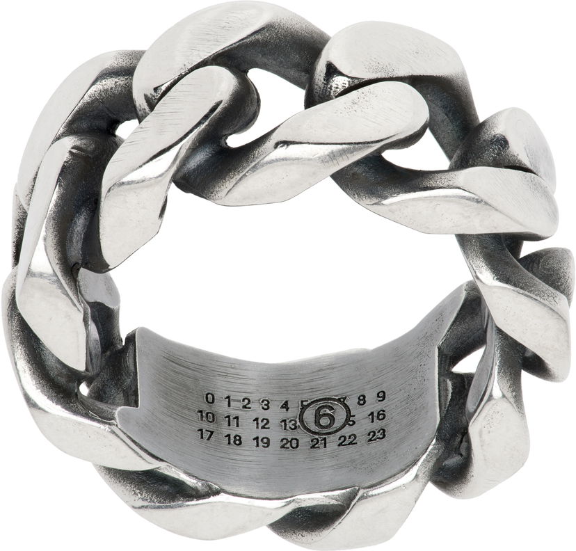 Prstan Maison Margiela MM6 Maison Margiela Numeric Chain Ring Kovinski | SM6UQ0091 SV0310