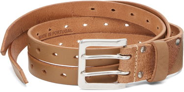 Pasovi OUR LEGACY Leather Split Belt with Double-Prong Buckle Rjava | A4258SOS, 0