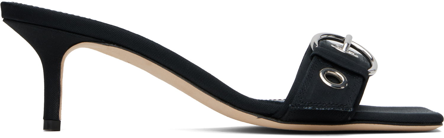 Nega čevljev Aeyde Aeyde Ilvy Eyelet Grosgrain Mules Črna | A11-HS-GAIS55TB188-SS25-800-069, 0