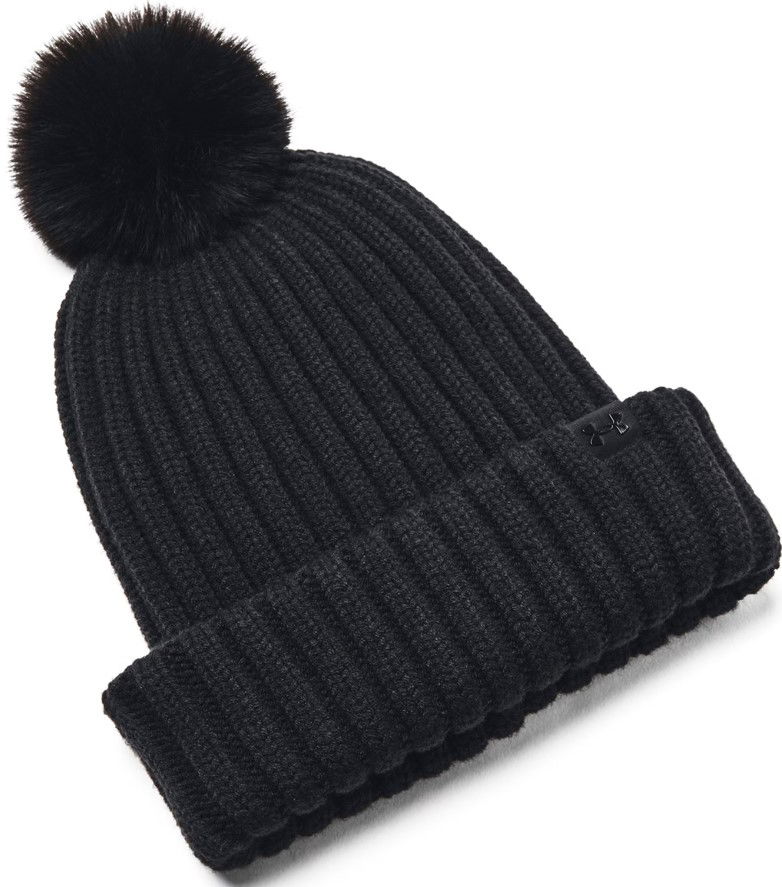 Beanie Under Armour Halftime Pom Beanie Hat Črna | 1386637-001