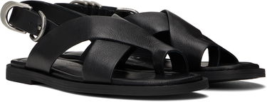 Oblačila rag & bone rag & bone Gia Leather Crossover Sandals Črna | WFF25SF1004LE04, 3