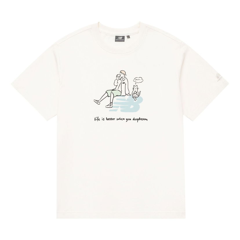 Majica New Balance Graphic T-Shirt PK Bela | 5ED26011-IV
