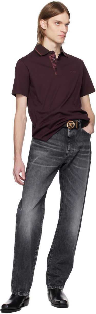 Polo majica Versace Versace Piqué Polo Bordo | 1015808_1A11072, 3