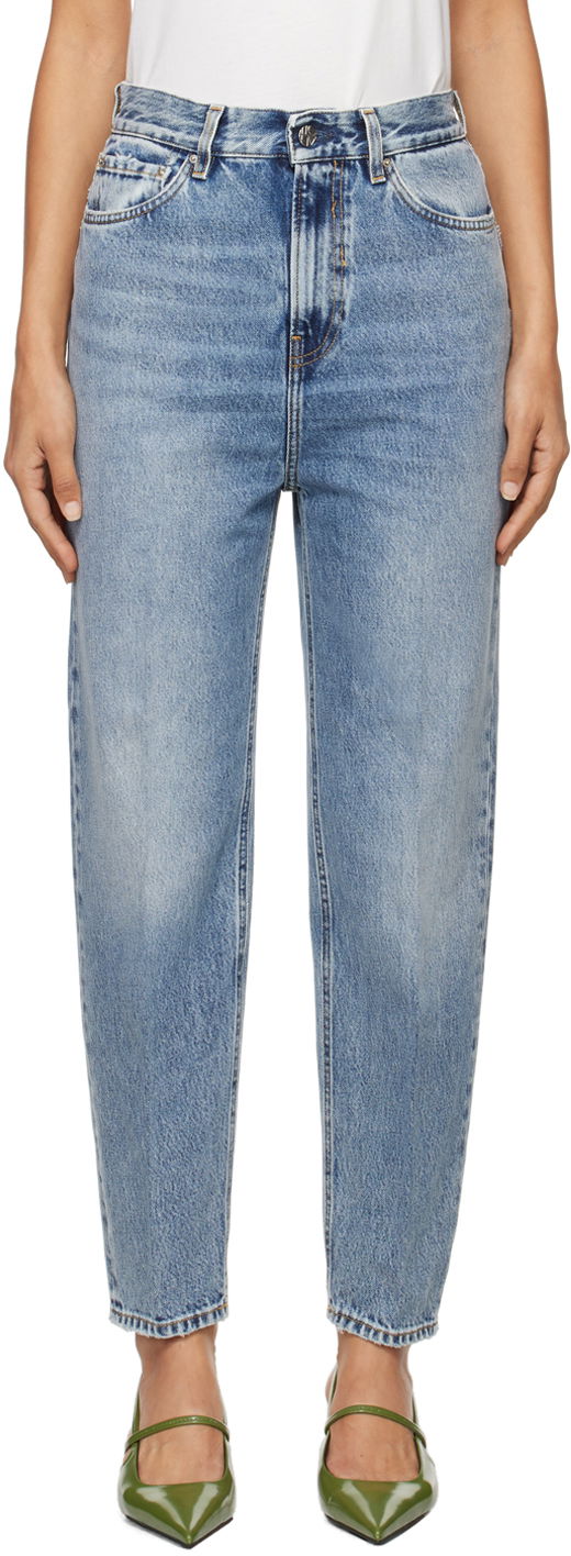 Kavbojke TOTEME TOTEME Tapered Leg Jeans Modra | 223-231-741