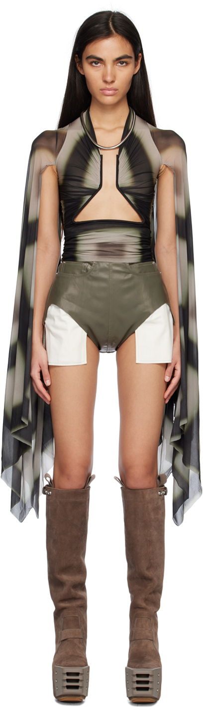 Bodi Rick Owens Rick Owens Flagsleeve Prong Sleeveless Blouse Zelena | RP01C5229 BZP2