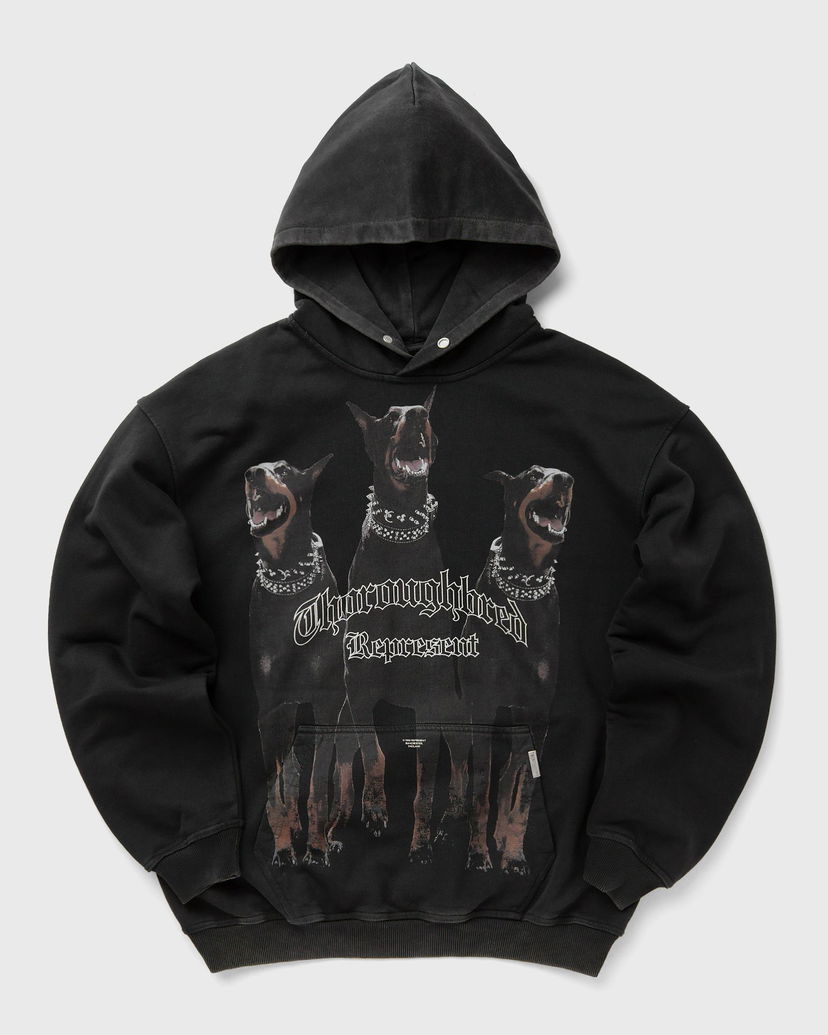 Pulover Represent Clo Represent THOROUGHBRED HOODIE Črna | MLM41134-003