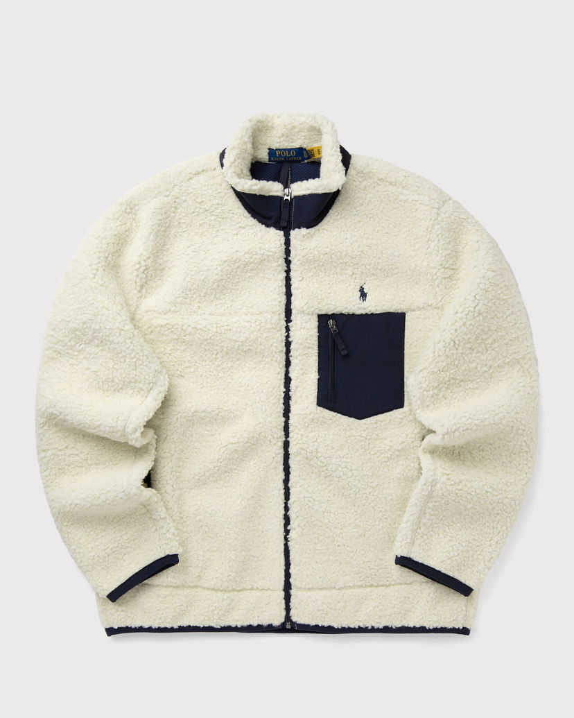 Pulover Polo by Ralph Lauren Sherpa Fleece Zip-Up Jacket Bela | 710951701001