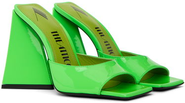Obleke The Attico Attico Devon Heeled Sandals Zelena | 231WS000 L002, 3